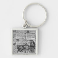 Priam que olha a reconstrução de Troy