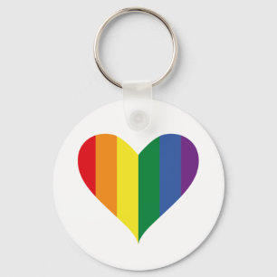 Chaveiro Pride Rainbow Heart Key