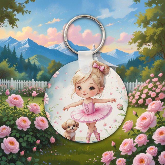 Chaveiro Prima Ballerina Encantada e Puppy (Criador carregado)