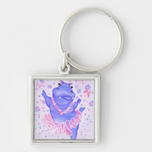 Chaveiro Prima Ballerina Hippo - Adicionar a sua imagem/tex (Frente)