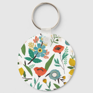 Chaveiro Primavera Blossomas: Padrão Floral Invisível