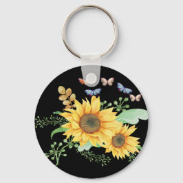 Chaveiro primavera de girassol