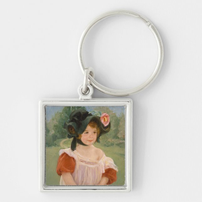 Chaveiro Primavera: Margot que está em um jardim | 1900 (Frente)