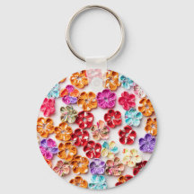 Primavera tecido com costura manual Flores multico