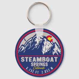 Chaveiro Primaveras Steamboat Colorado Retro Sunset Souveni