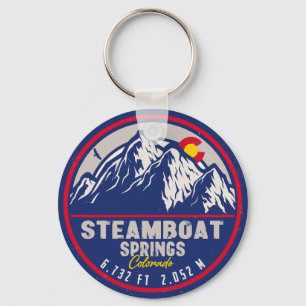 Chaveiro Primaveras Steamboat Colorado Retro Sunset Souveni