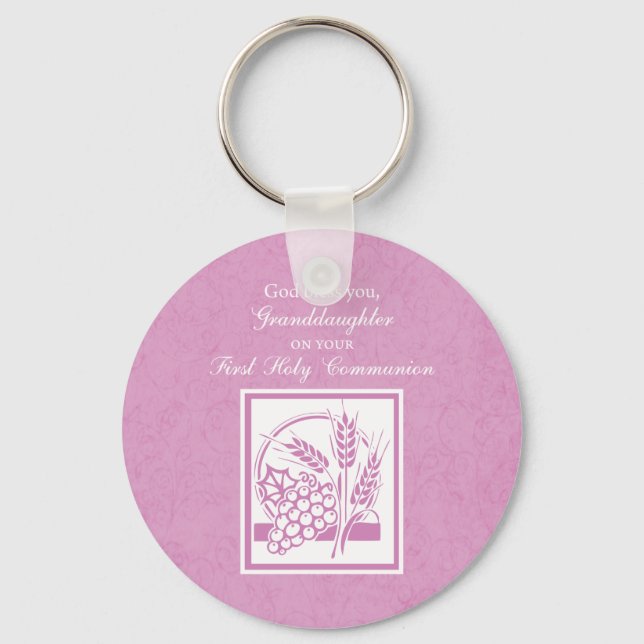 Chaveiro Primeira Comunhão da Netas, Rosa (Frente)