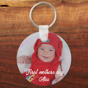 Chaveiro Primeira foto personalizada do dia das mães