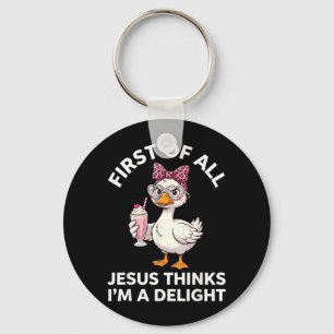 Chaveiro Primeiramente Jesus Acha Que Sou Um Design Delícia