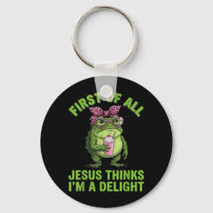 Chaveiro Primeiramente Jesus Acha Que Sou Um Design Encanta