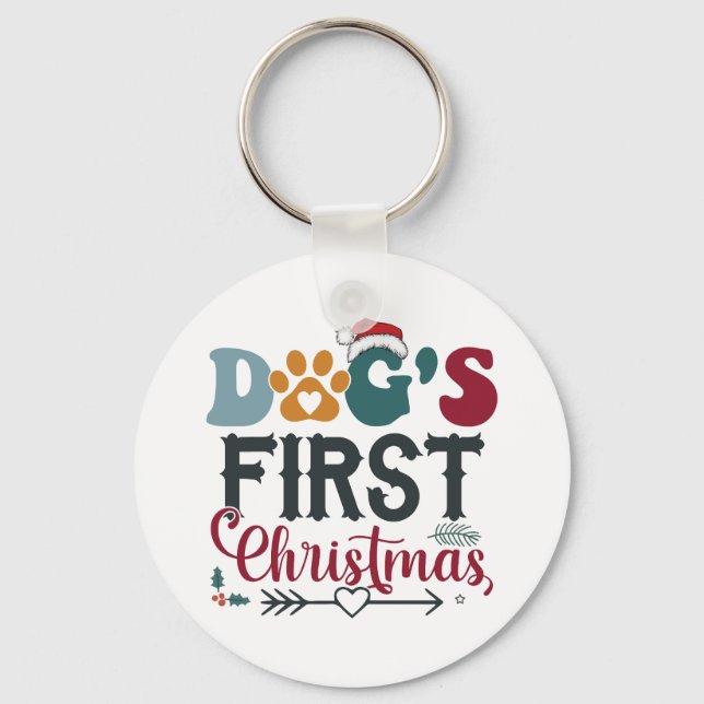 Chaveiro Primeiro Natal do Cão (Frente)