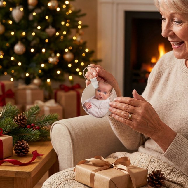 Chaveiro Primeiro Natal PERSONALIZADO FOTO (Criador carregado)