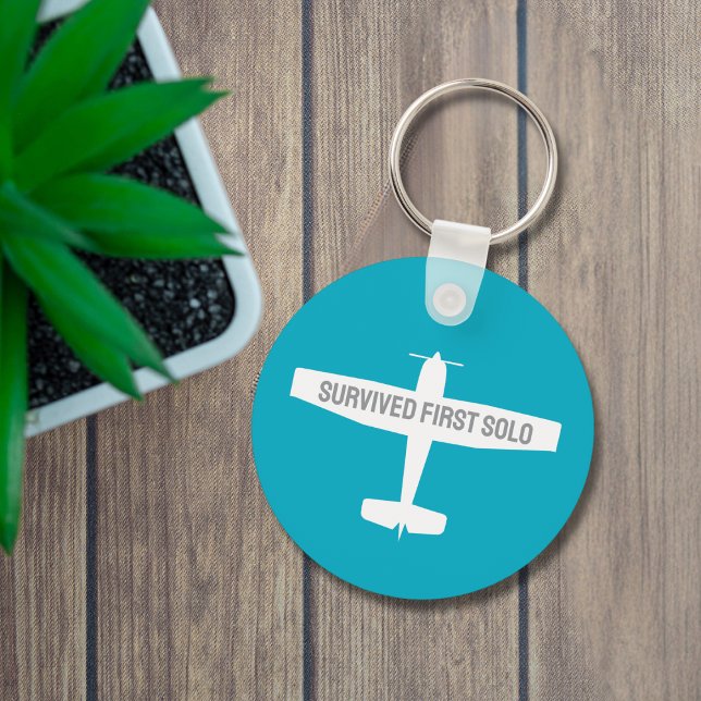 Chaveiro Primeiro Piloto de Estudante Avião Solo Funny (Criador carregado)
