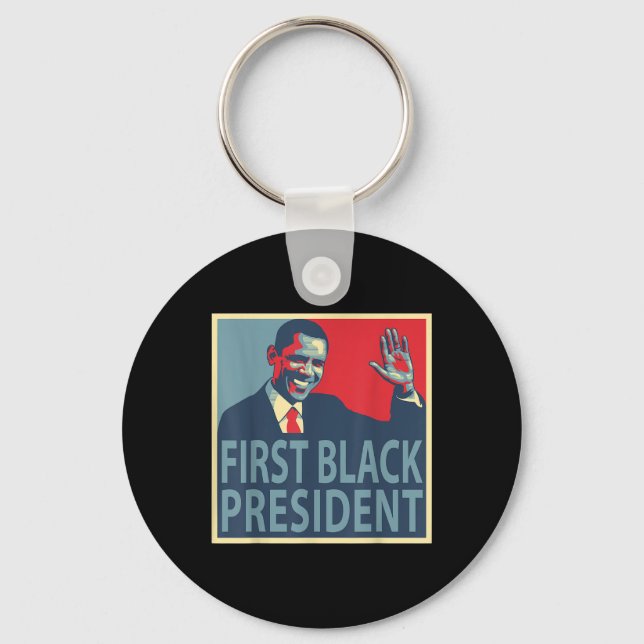 Chaveiro Primeiro Presidente Negro Obama 44 (Frente)