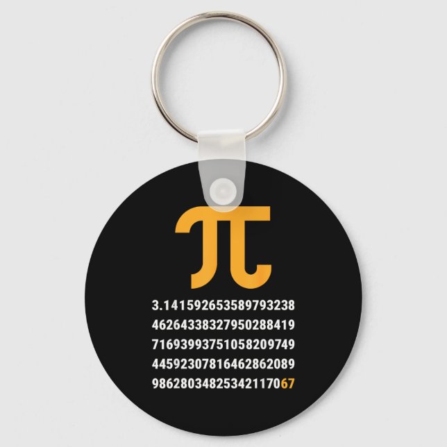 Chaveiro Primeiros 100 Dígitos De Pi 67 Nerds Geeks Profess (Frente)