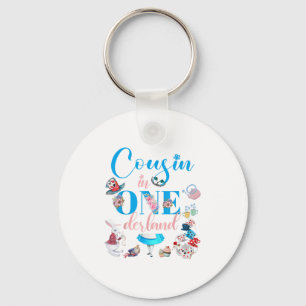 Chaveiro Primo Da Família Alice Em Onederland No Aniversári