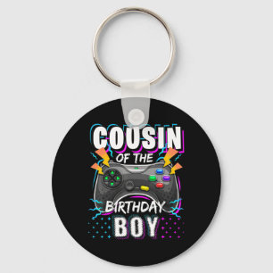 Chaveiro Primo do Birthday Boy Matching Video Game Bir