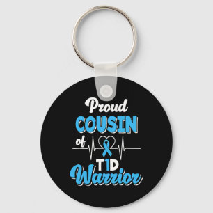 Chaveiro Primo Orgulhoso De Um Guerreiro Da T1d Diabetes Aw