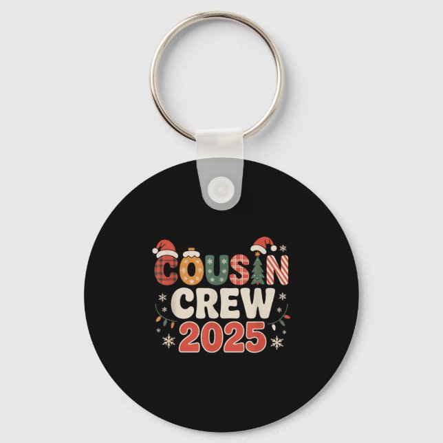 Chaveiro Primo Tripulante Natal 2025 Matching Xmas (Frente)