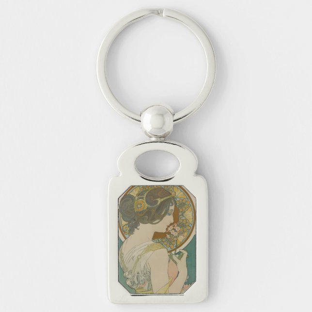 Chaveiro Primrose por Alphonse Mucha (1899) (Frente)