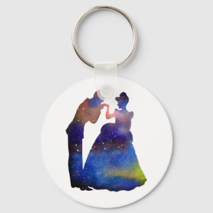 Chaveiro Prince Princess love 5,7 cm Botão Chave Anel Básic