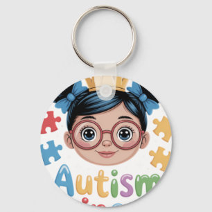 Chaveiro Princesa Autismo Afro Meninas Arco Filha Autismo A