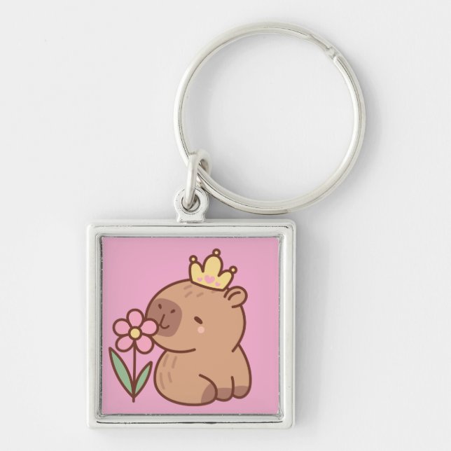 Chaveiro Princesa Capybara (Frente)