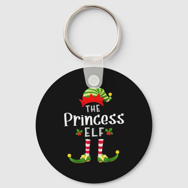 Chaveiro Princesa da Fada do Natal Combinando Pijama da Fes (Frente)