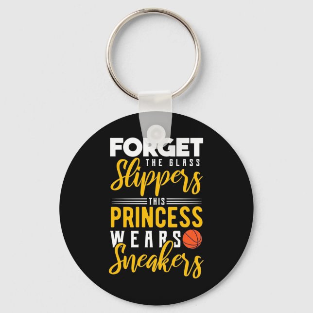 Chaveiro Princesa de Basquete Veste tênis (Frente)