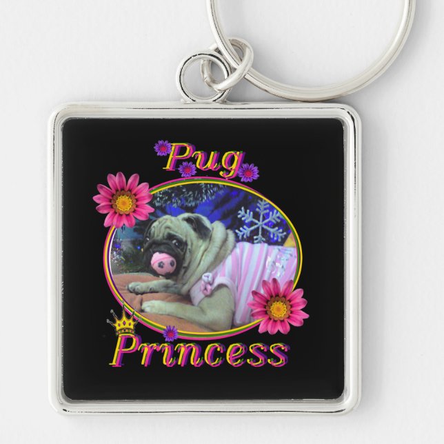Chaveiro Princesa do Pug (Frente)