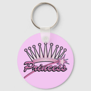 Chaveiro Princesa Rosa Coroa