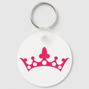 Chaveiro Princesa Rosa Tiara