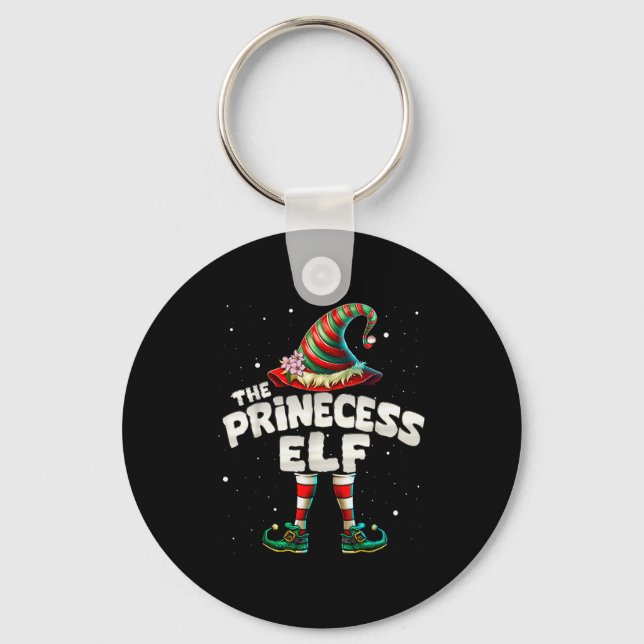 Chaveiro Princess Elf Family Matching Group Christmas Girls (Frente)
