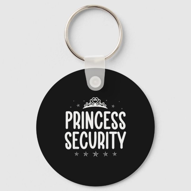 Chaveiro Princess Security Halloween Costume Dad Men Family (Frente)