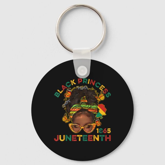 Chaveiro Príncipes Pretos Juneteenth 1865 Mês da História M (Frente)