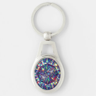 Chaveiro Prism Mandala – Kaleidoscope Metal Keychain