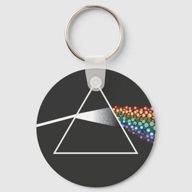 Chaveiro Prisma de Criptomoeda (Frente)