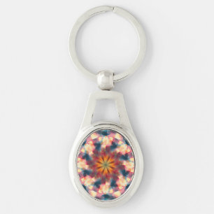 Chaveiro Prismático Caleidoscópico Psicodélico Mandala