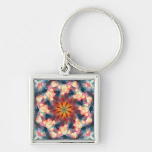 Chaveiro Prismático Caleidoscópico Psicodélico Mandala