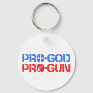 Chaveiro Pró-vida Pró-deus Pró-arma Pró-trump