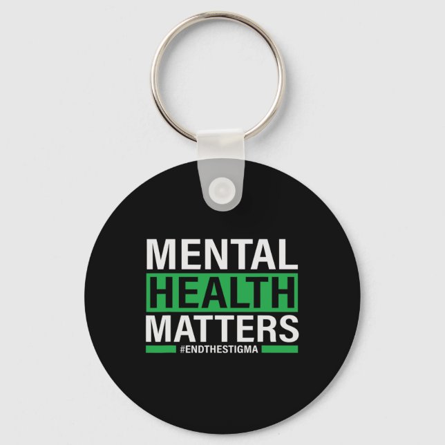 Chaveiro Problemas De Saúde Acabam Com O Stigma Mental Heal (Frente)