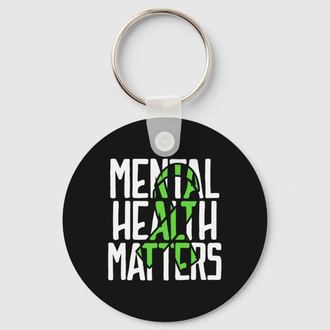 Chaveiro Problemas De Saúde Mental Combatem Saúde Mental Es (Frente)