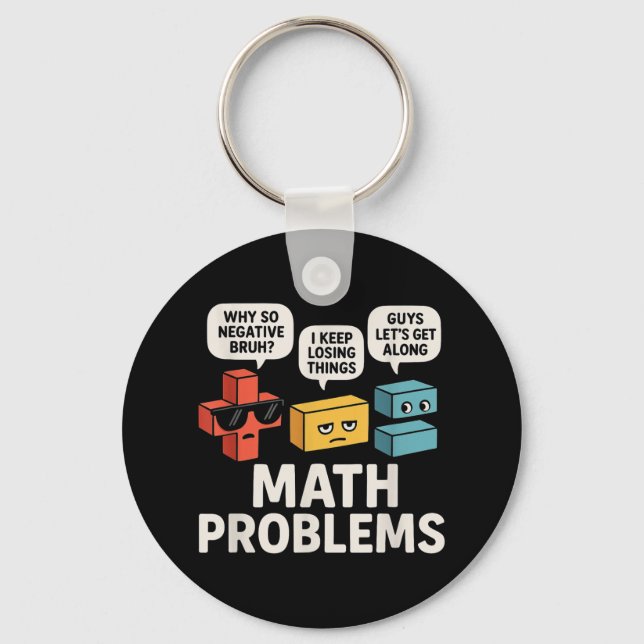Chaveiro Problemas Matemáticos Símbolos Engraçados Professo (Frente)