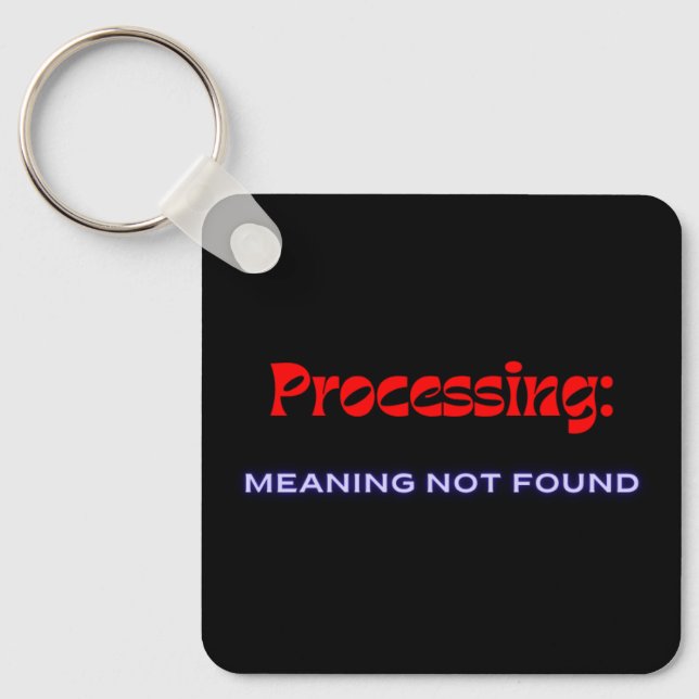 Chaveiro Processando: Significado Não Encontrado (Frente)