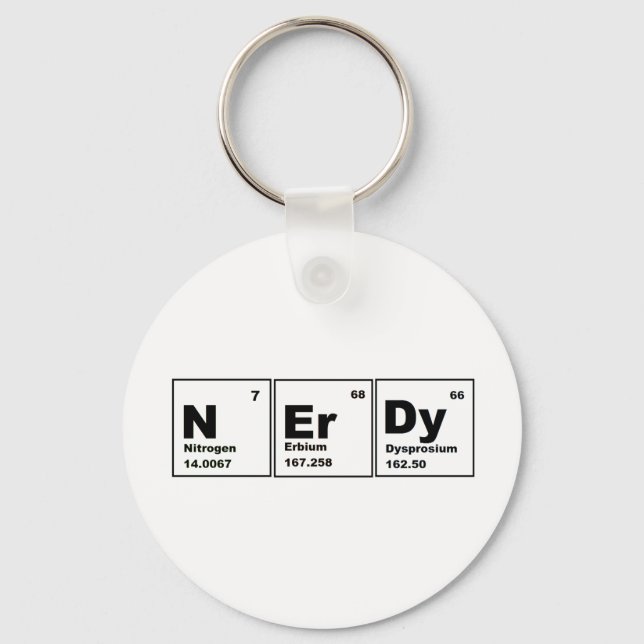 Chaveiro Produto de Química Nerdy! (Frente)