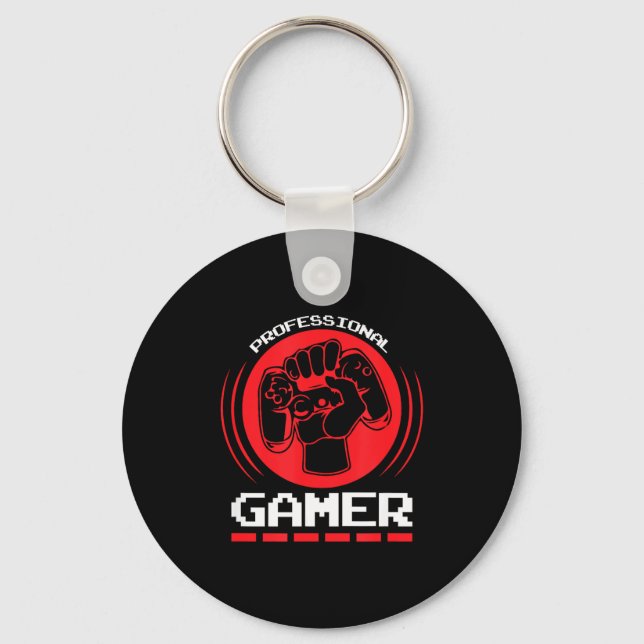 Chaveiro Professional Gamer Funny Gaming Quotes Gift For Pl (Frente)