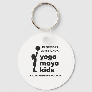 Chaveiro Professor Certificado de Yoga Maya Kids, Uni-adult