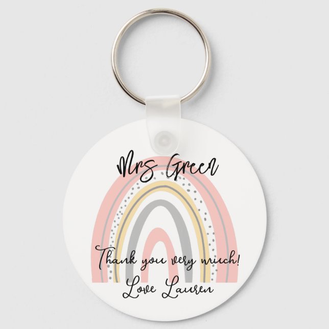 Chaveiro Professor da escola Rainbow (Frente)