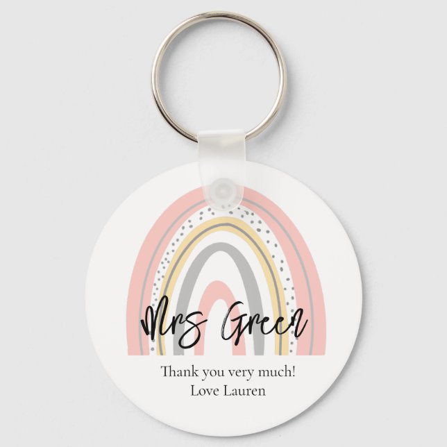 Chaveiro Professor da escola Rainbow (Frente)