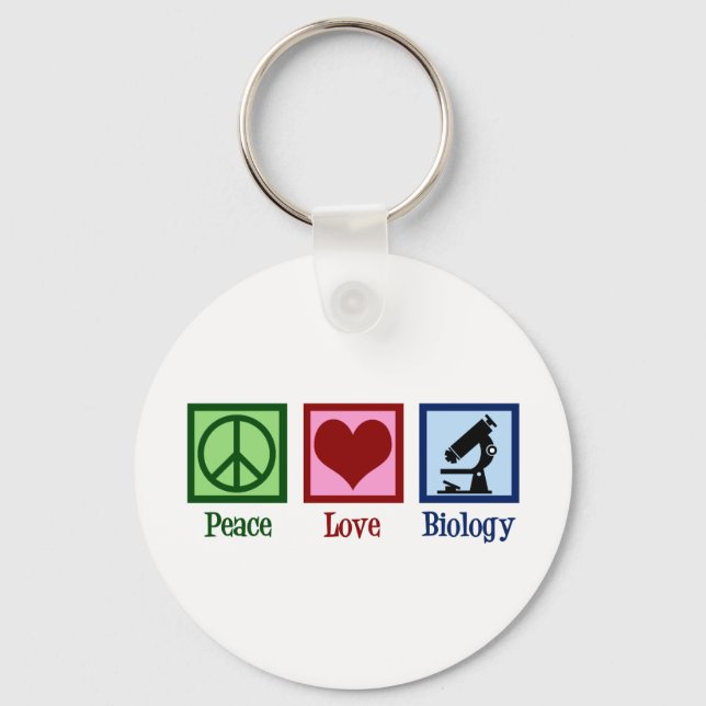 Chaveiro Professor de Biologia do Peace Love (Frente)
